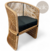 Sillon Morocco (Yute Marron - Hierro Negro)