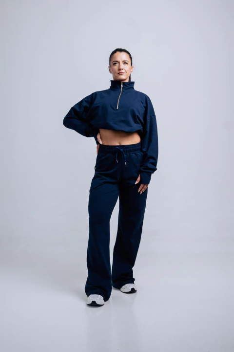 Buzo Crop Ghost Navy blue 2.0 - comprar online
