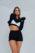 Campera Crop Ignis black - Visenya