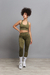 Top Taylor Snake Olive - comprar online