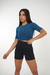 Crop top Ary Petroleo manga 3/4 - comprar online