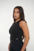 Musculosa Corta Total Black - Visenya