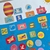 MagBanner® Fondo de Mar + 36 Fichas Magnéticas - Amabilia