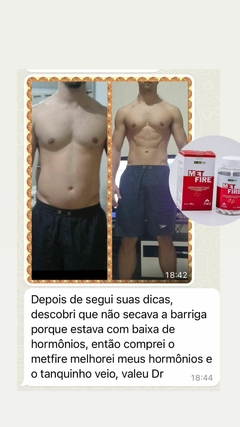 Imagem do Protocolo Emagrecimento e Definição Tradicional/- 1 Frasco Natural Fit Tradicional 1 Frasco MetFire- 30 dias
