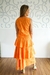 Conjunto Adulto De Saia Midi Em Laise De Camadas - Tal Mãe, Tal Filha - Laranja - As Lilis