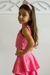 Conjunto Infantil De Saia Midi Em Laise De Camadas - Tal Mãe, Tal Filha- Rosa - comprar online