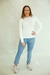 Blusa Tricô Adulta Branca