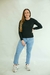 Blusa Tricô Adulta Preta
