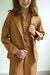 Blazer alfaiataria Infantil Camelo na internet