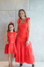 Vestido Vermelho Mãe E Filha Maria