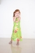 Vestido Flores Infantil Verde Neon na internet
