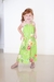 Vestido Flores Infantil Verde Neon - As Lilis