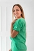 Blusa Em Viscolinho Manga Curta Verde - comprar online