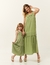 Vestido Infantil Verde Oliva