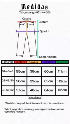 Imagem do Calça Cargo off White Masculina