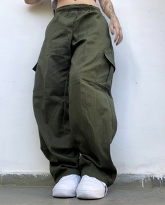 Imagem do Calça Cargo Verde Musgo Feminina