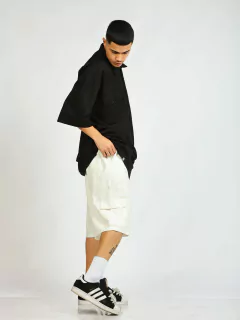 Bermuda cargo off white - loja online