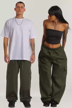 Calça Cargo Verde Musgo Unissex na internet