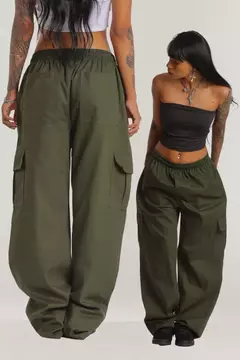 Calça Cargo Verde Musgo Unissex
