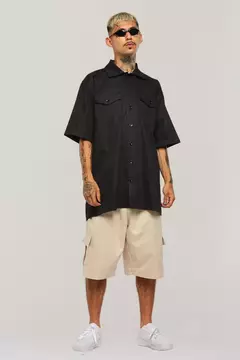 Workshirt preta - Co BUKA: Calças, Camisetas, Saias, Bermudas e muito mais!