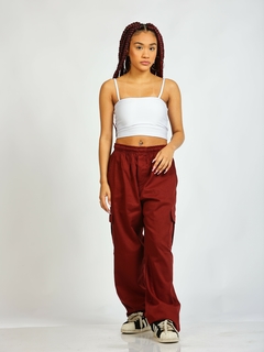 Calça cargo Vinho - comprar online