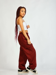 Calça cargo Vinho - loja online