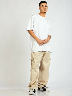 Calça cargo bege