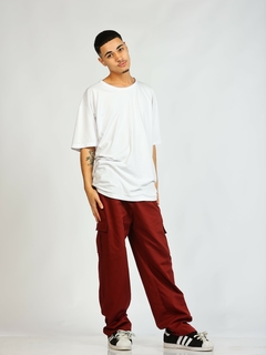 Calça cargo Vinho - Co BUKA: Calças, Camisetas, Saias, Bermudas e muito mais!