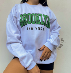 Moletom Brooklyn branco - comprar online