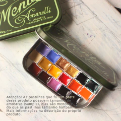 Estojo lata italiana menta 22 cores - Garimpo - comprar online
