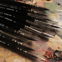 Pincel profissional para aquarela redondo número 6 da Vinci, cerdas sintéticas - linha Casaneo (série 5598) - comprar online