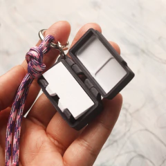 Mini estojo de tinta aquarela charm Beringela - 3 cores de linha profissional na internet