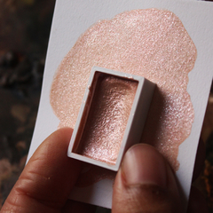 Cookie (dourado rosado) - aquarela oriental tipo gansai metalizada linha profissional