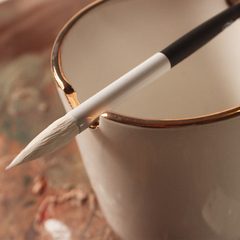 Copo para pintura em porcelana com pintura em ouro - comprar online