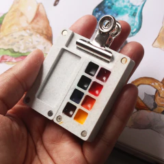 Kit mini estojos portatéis - aquarelas com qualidade profissional