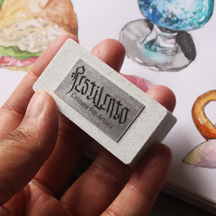 Mini estojo em plástico com 8 cores de tinta aquarela - qualidade profissional na internet