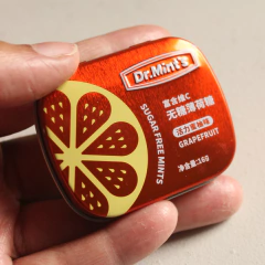 Latinha Mini Grapefruit - vazia para armazenamento de pastilhas de tinta aquarela