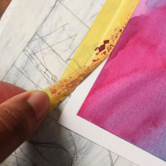 Fita para pintura na cor amarela - loja online