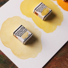 Trio de aquarelas amarelas (aquarelas de linha profissional) na internet