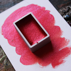 Romã (vermelho) - aquarela oriental tipo gansai metalizada linha profissional - comprar online