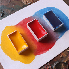 Kit iniciante cores básicas em FULLPANS - aquarelas de linha profissional - comprar online