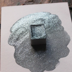 Azul escuro com brilho prata (Hoshi) - aquarela de linha profissional - loja online