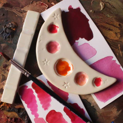 Godê luna foil em cerâmica - Pestilento Art