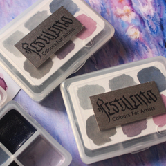 Estojo ''Inverno'' de tinta aquarela com 6 cores especiais - Pestilento Art