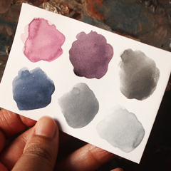 Estojo ''Inverno'' de tinta aquarela com 6 cores especiais - loja online