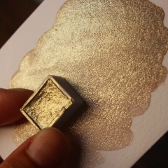 Marrom com brilho dourado (Kame) - aquarela de linha profissional na internet