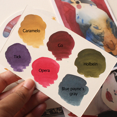 Kit aquarelas Go Carvalho - aquarelas de linha profissional - Pestilento Art
