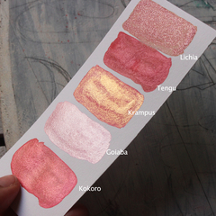 Kit aquarelas metalizadas rosas e vermelhos - linha profissional - comprar online