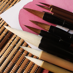 Kit com 9 pincéis orientais para pintura com aquarela - comprar online