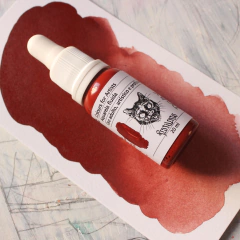 Aquarela fluida na cor Rony (óxido vermelho) - tinta de linha profissional